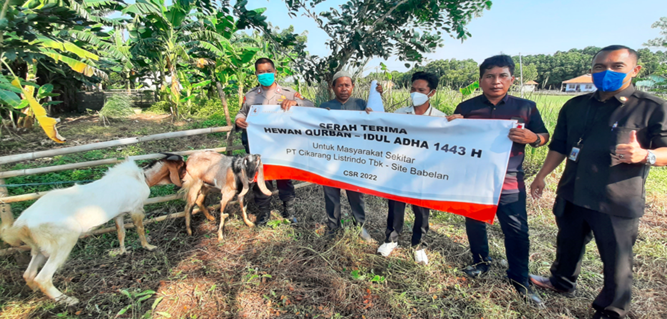 Program Bantuan hewan kurban untuk masyarakat Babelan desa Harapan Jaya, Buni Bakti, Hurip Jaya, Kedung Pengawas, Muara Bakti